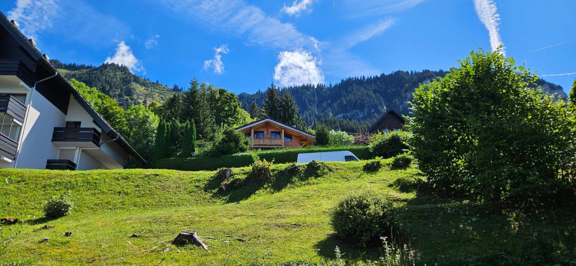 Chalet Les Alpages Vue Panoramique Sur Le Lac Leman Thollon-les-Memises Exteriör bild